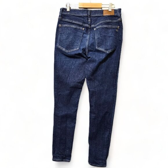 Madewell Skinny Jeans Womens Size 29 Cotton Blend Blue Denim Mid Rise Stretch - Picture 6 of 16